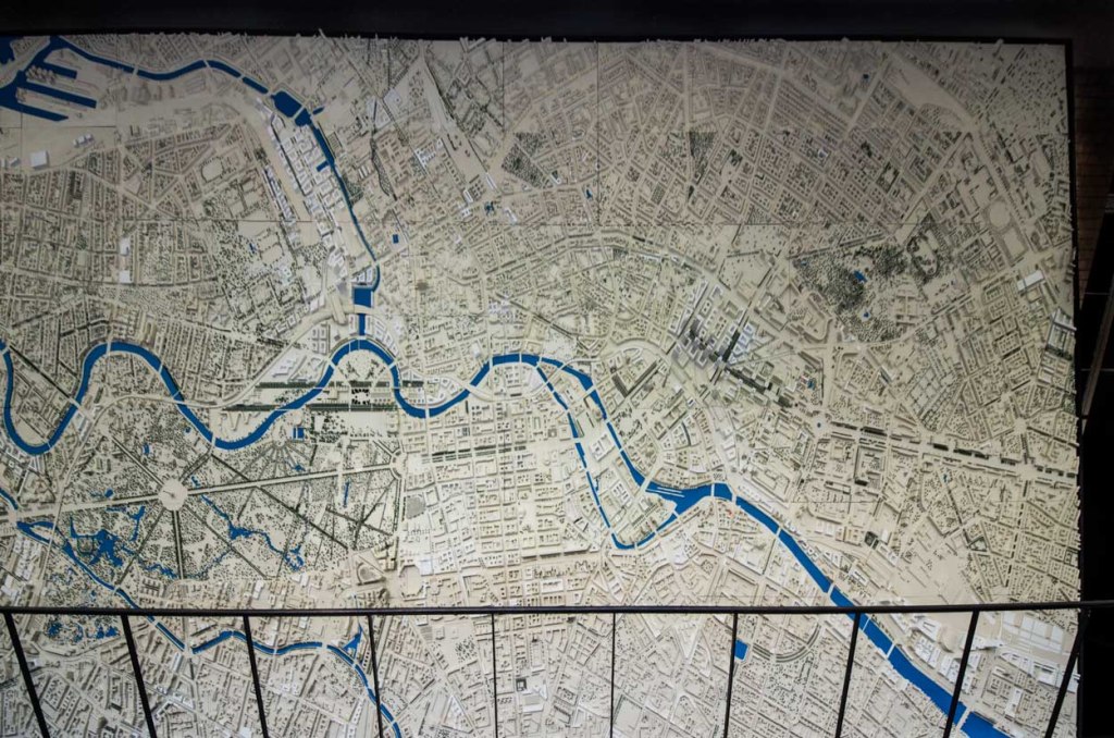 Stadtmodell der Berliner Innenstadt im Maßstab 1:1000