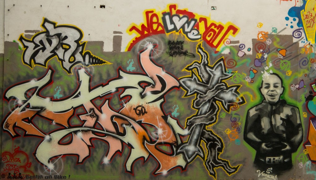 Graffiti im Landschaftspark Herzberge