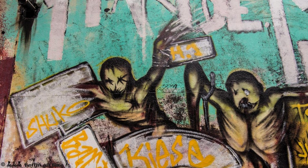 Graffiti im Landschaftspark Herzberge