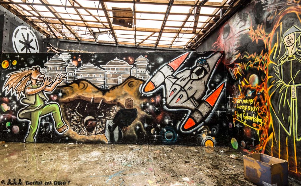 Graffiti im Landschaftspark Herzberge