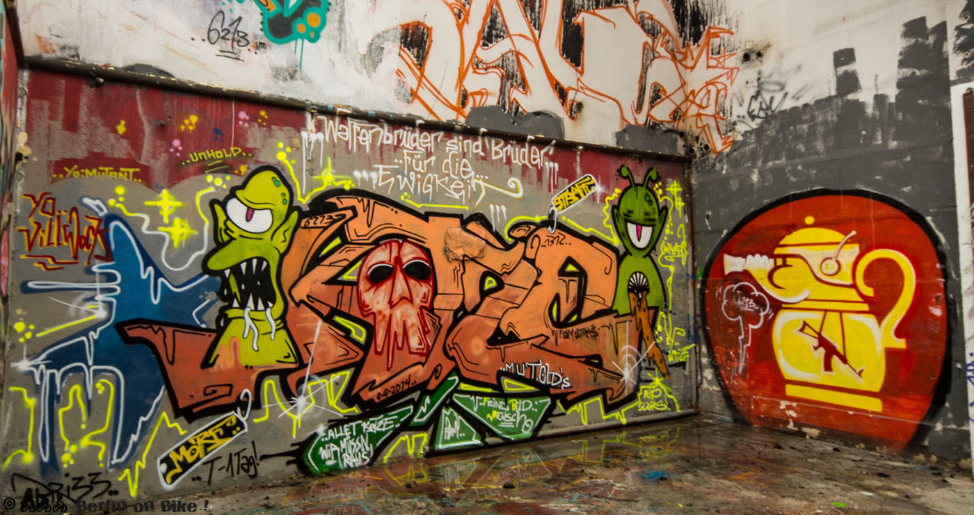 Graffiti im Landschaftspark Herzberge