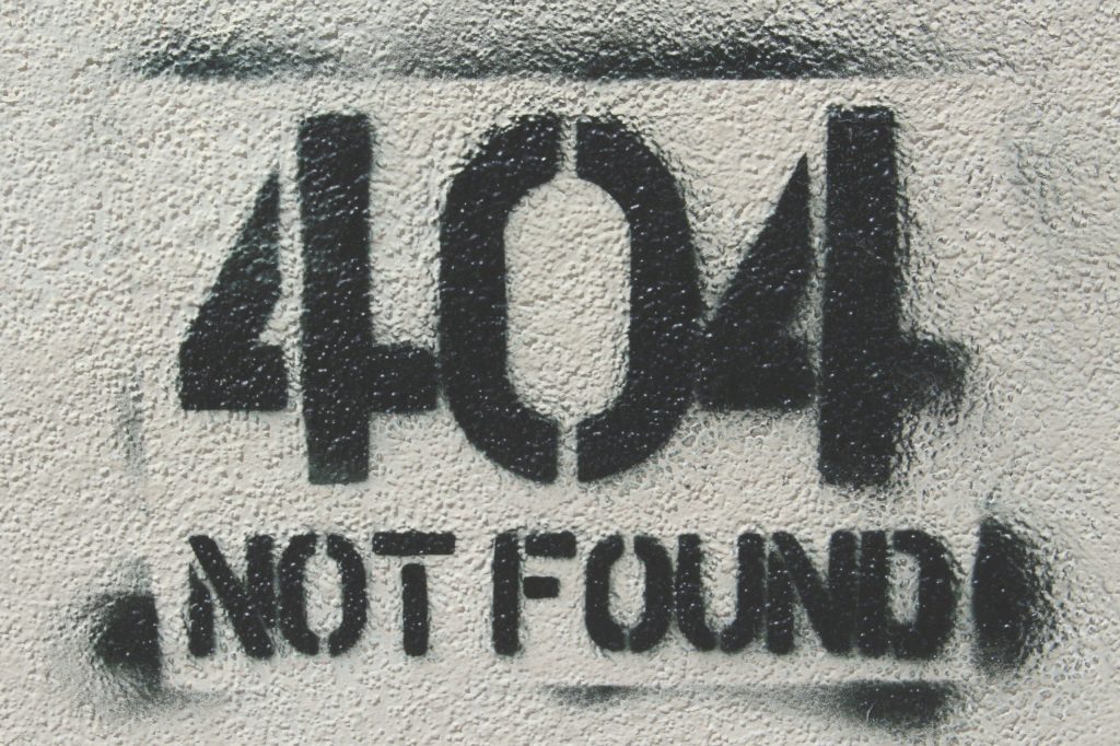 Error 404 Not Found