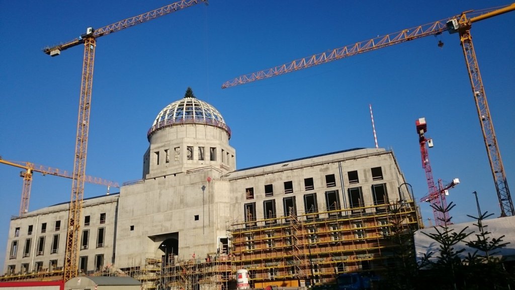 Schlossbaustelle/Humboldtforum Berlin im DEzember 2015