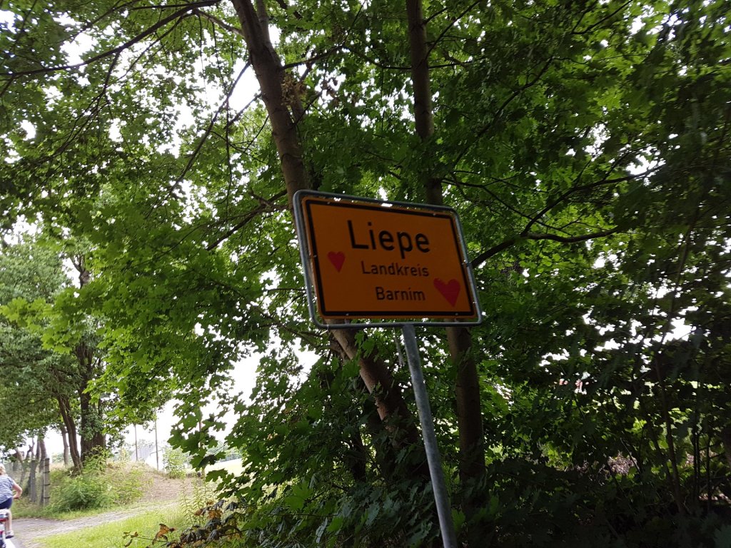 Ortsschild Liepe