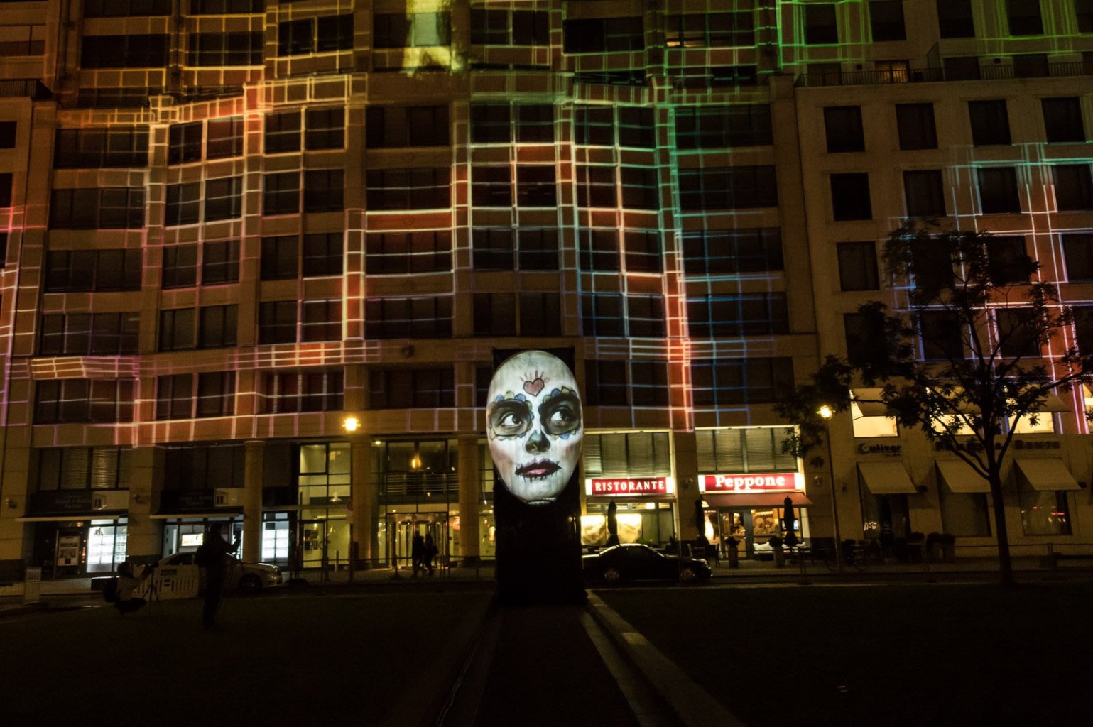 Die Mall of Berlin beim Festival of Lights