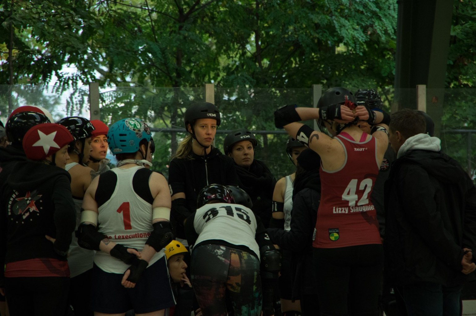 Roller Derby im Berliner Poststadion.