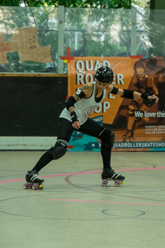 Roller Derby im Berliner Poststadion.