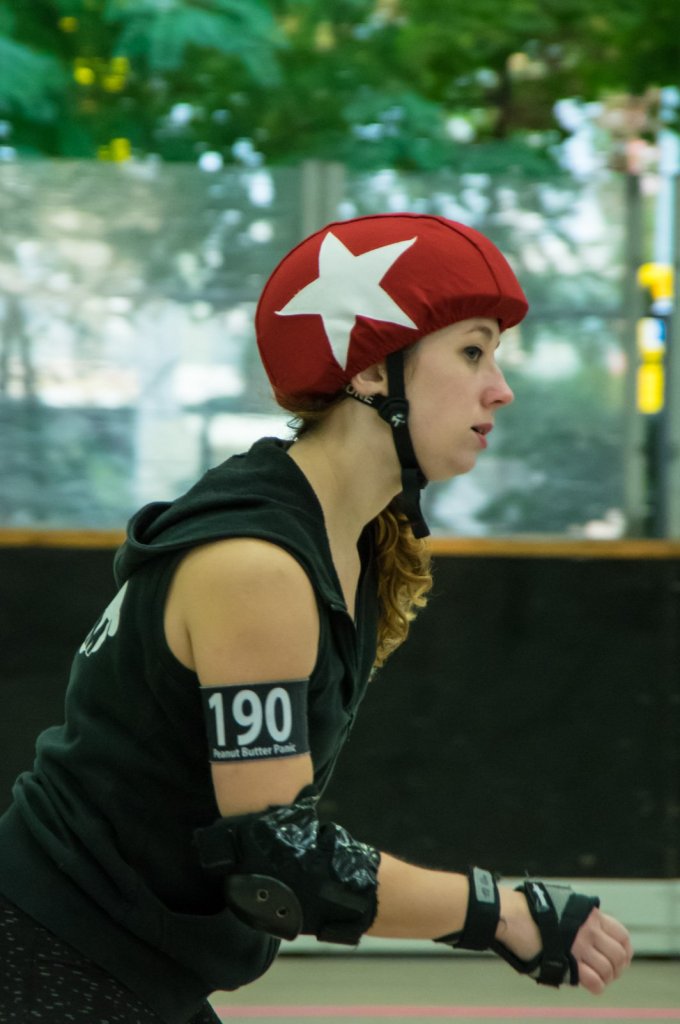 Roller Derby im Berliner Poststadion.