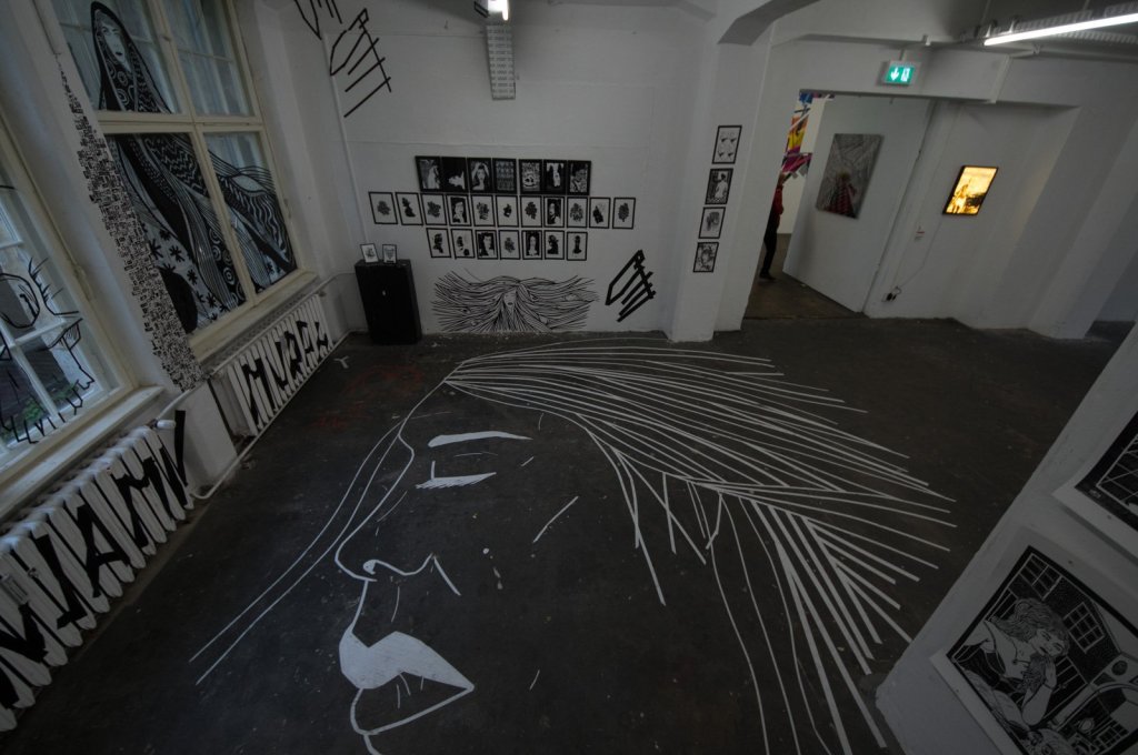 Tape Art Convention in der Galerie Neurotitan im Haus Schwarzenberg.