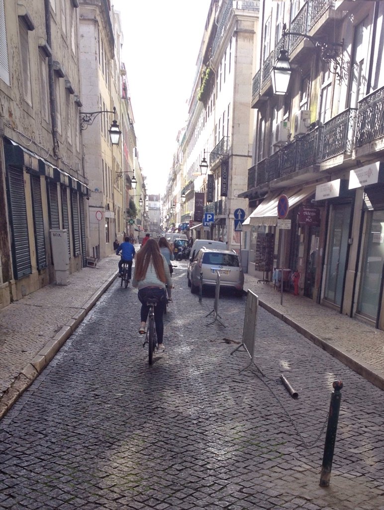 Gasse im Baixa-Viertel