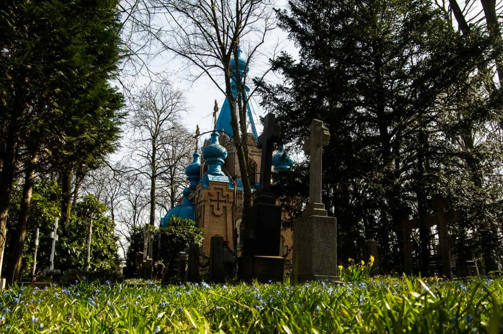 St. Konstantin und Helena kirche auf dem russisch-orthodoxen Friedhof in Tegel
