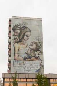 Mural von Herakut an der Greifswalder Straße