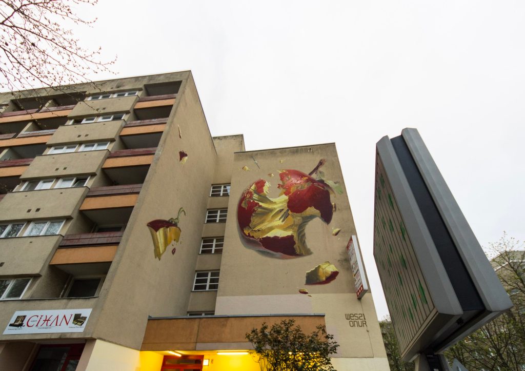 Mural in der Prinzenstraße von Onur & Wes One