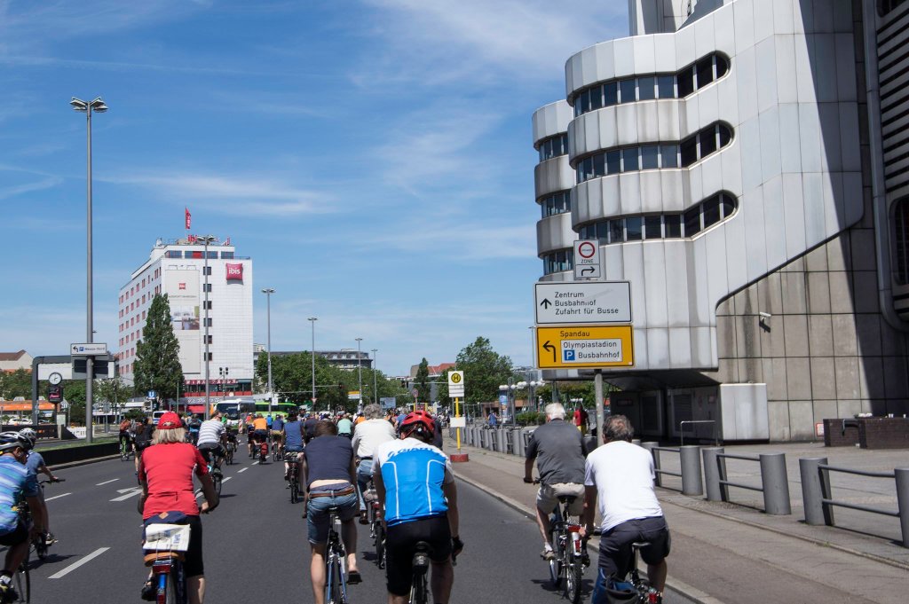 Vorbei am ICC führt die Route der Sternfahrt 2017