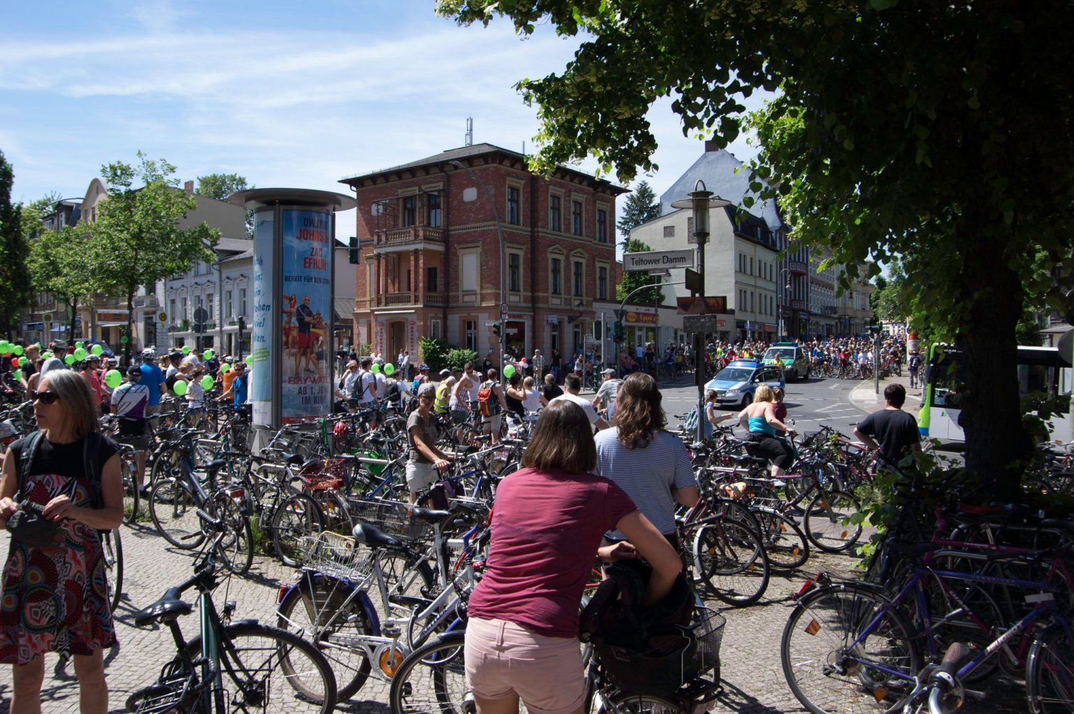 Warten auf den Beginn der Sternfahrt 2017