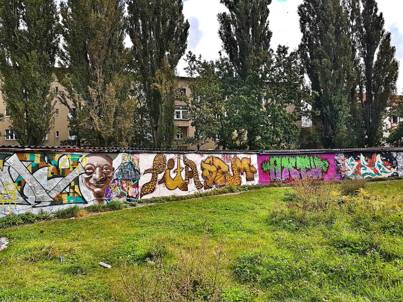 Mauerrest mit Graffiti in Pankow