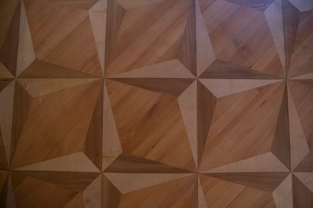 Und noch ein toller Fussboden aus DDR-Produktion im Schloss Schönhausen.