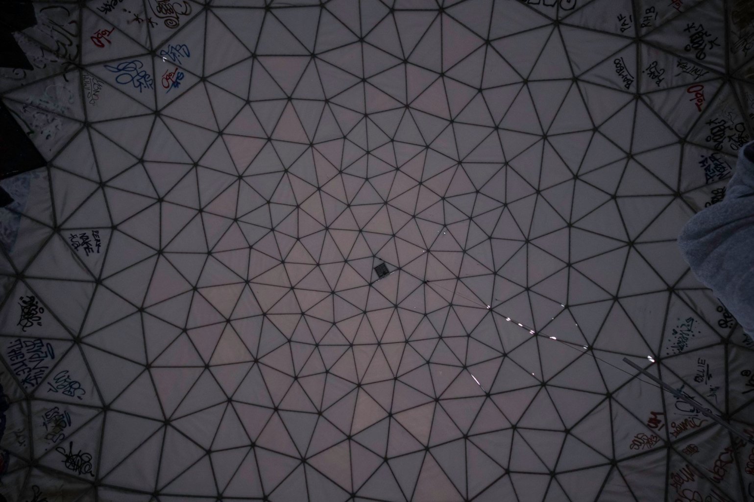 Dome of Teufelsberg radar station from inside