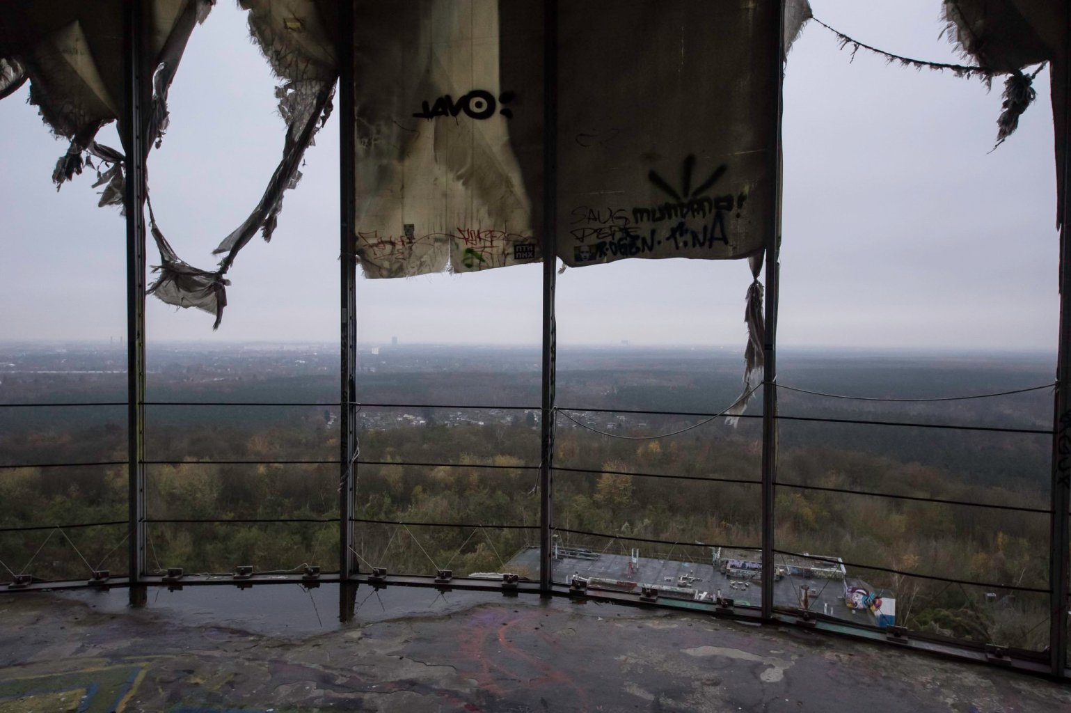 View from the top of Teufelsberg radar station