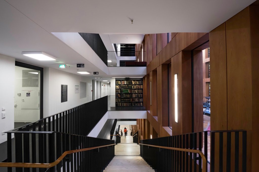 stairway in Jacob- und Wilhelm-Grimm Zentrum, HU Berlin