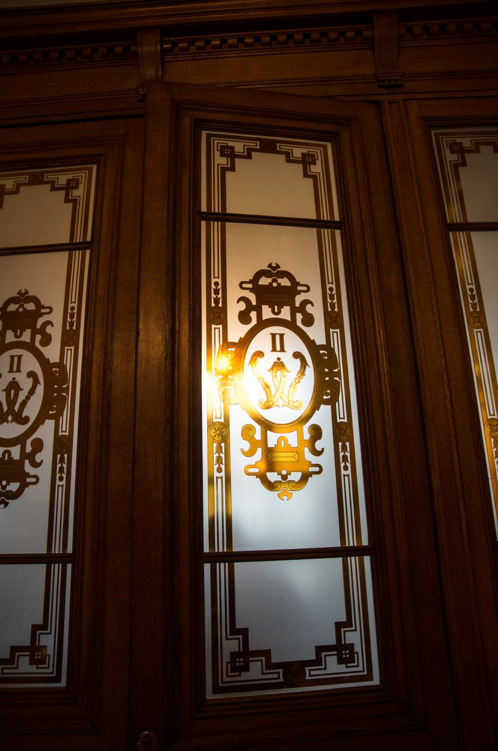 Window detail inside Berlin cathedral