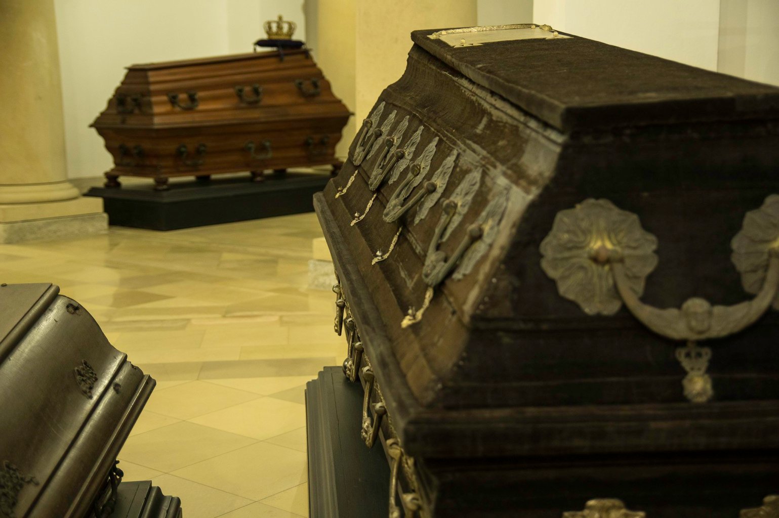 Coffins inside Berlin cathedral