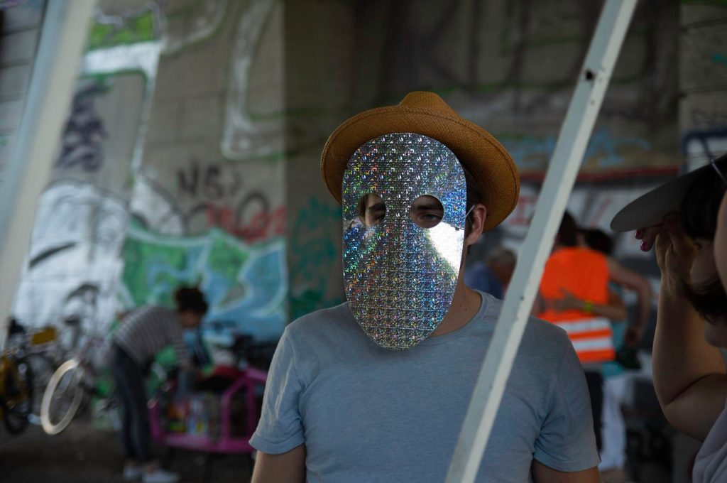 a person wearing a costume