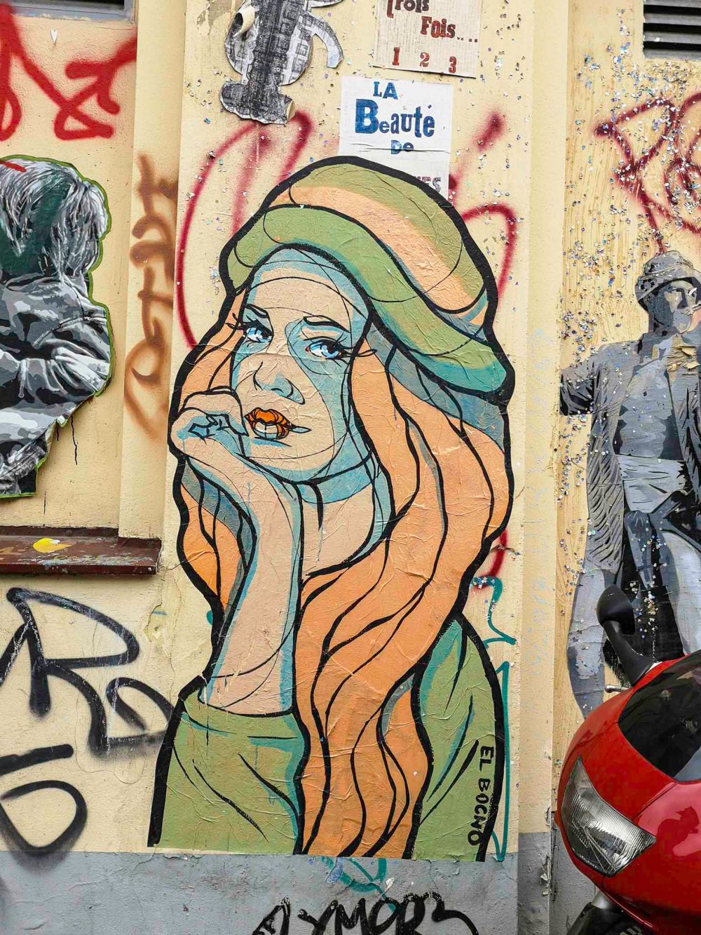 Paste-up by El Bocho in Prenzlauer Berg