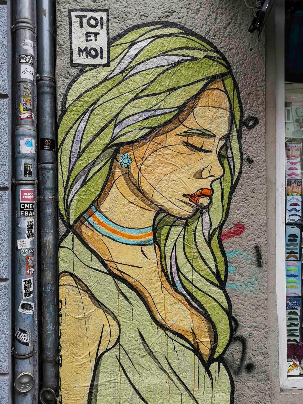 Another female portrait from 2018 by El Bocho.