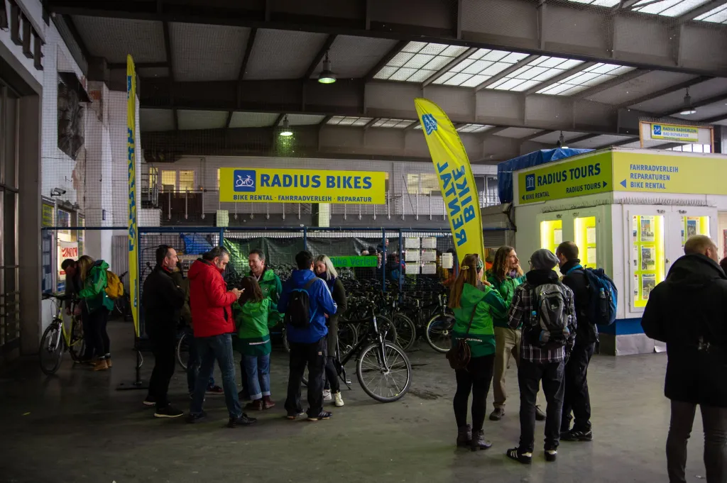 We were just a tiny bit jealous of Radius' setup. They have their station literally inside Munich central station. Lots of space and a direct connection