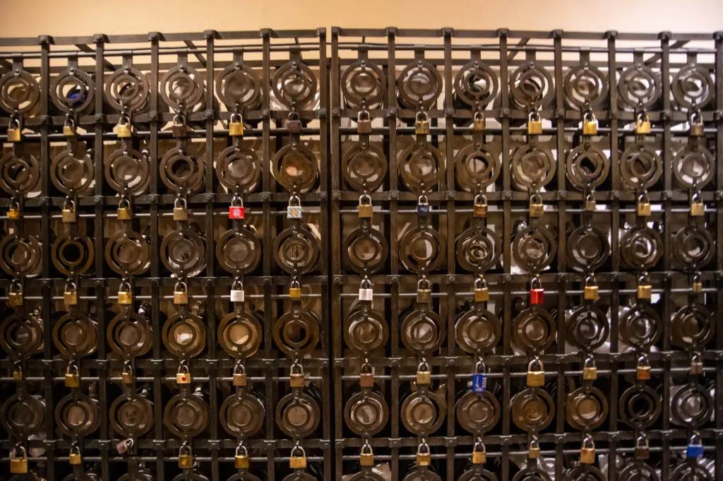 The big tavern halls all have these lockers for the regular's beer steins