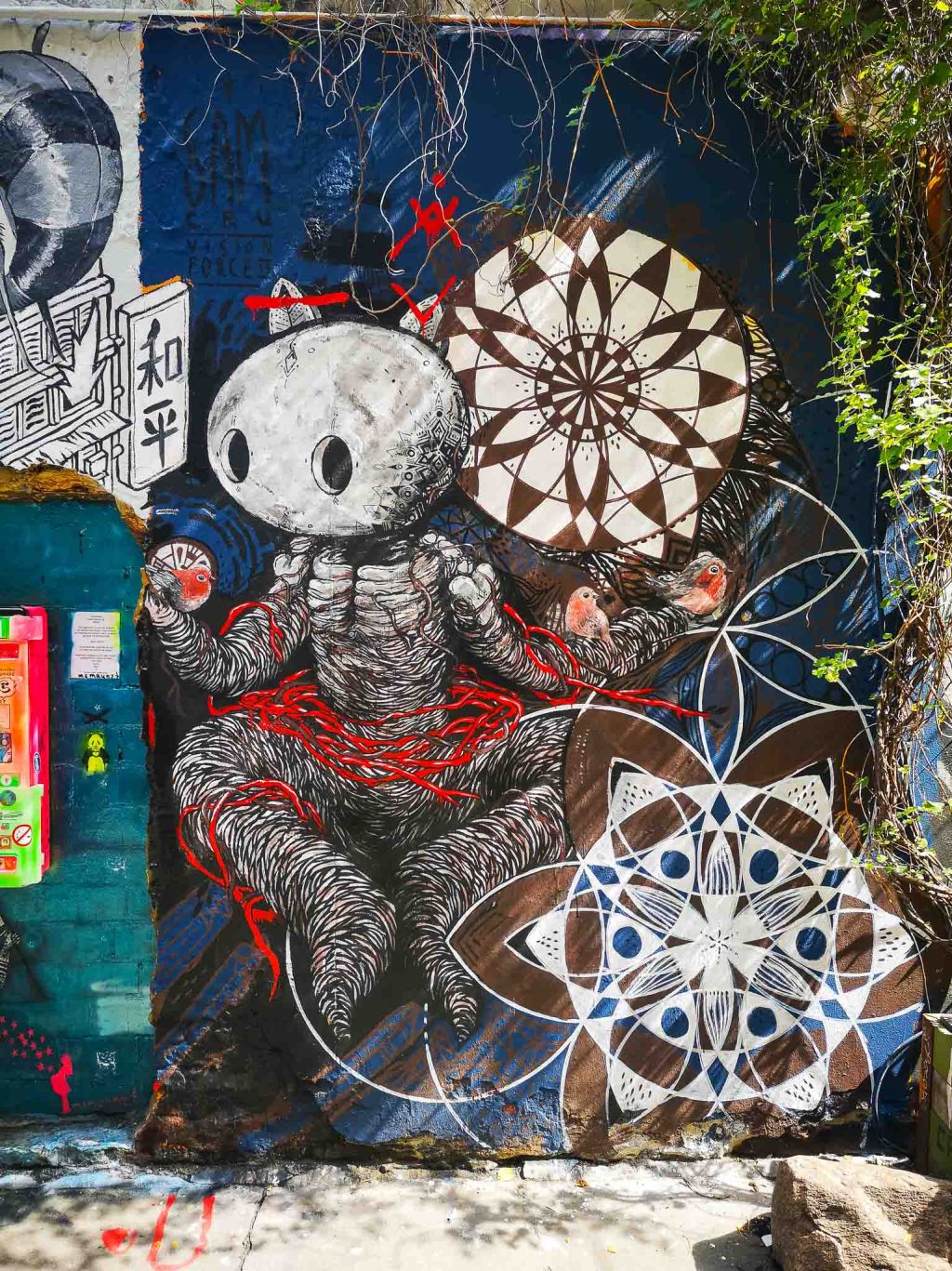 graffiti in Haus Schwarzenberg