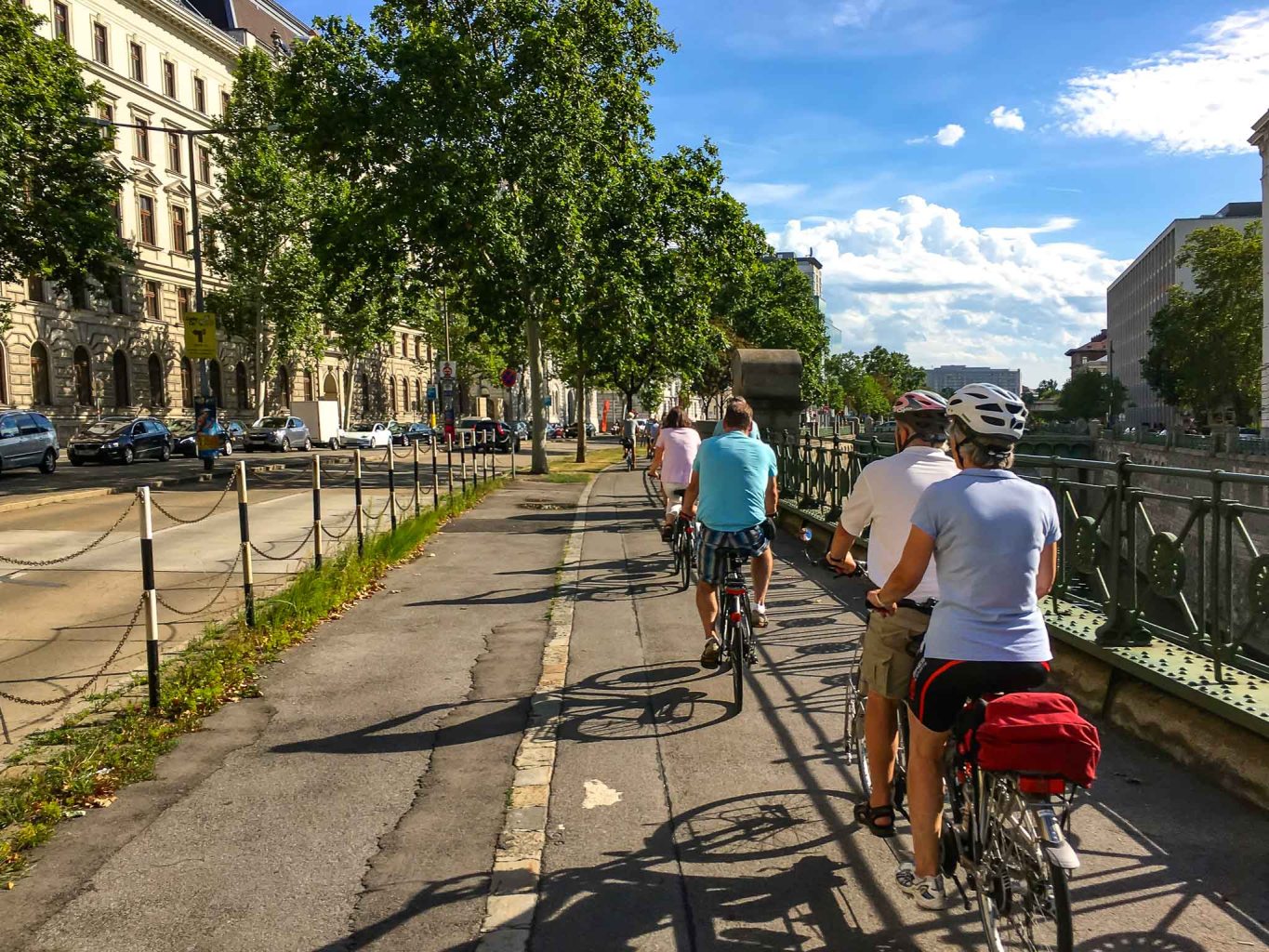 Rad fahren am Wasser ist immer irgendwie besonders schön, natürlich auch am Wiener Donaukanal.