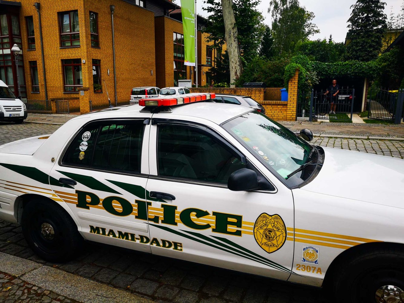 American police car in Tegel