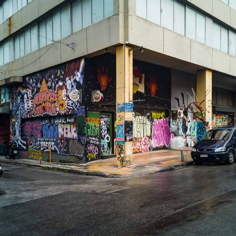 a car parked on the side of the street