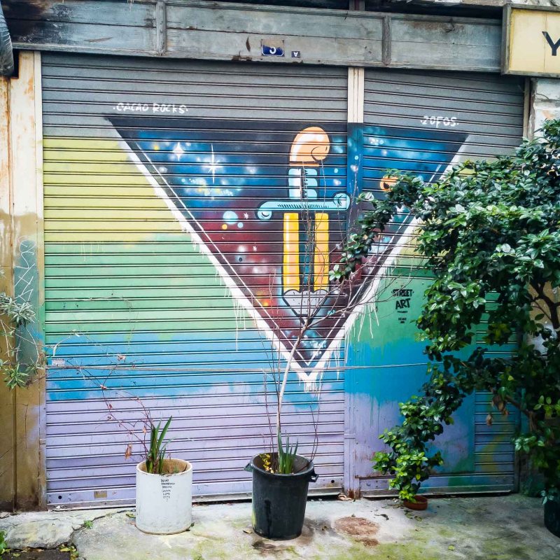 a sign on the side of a building