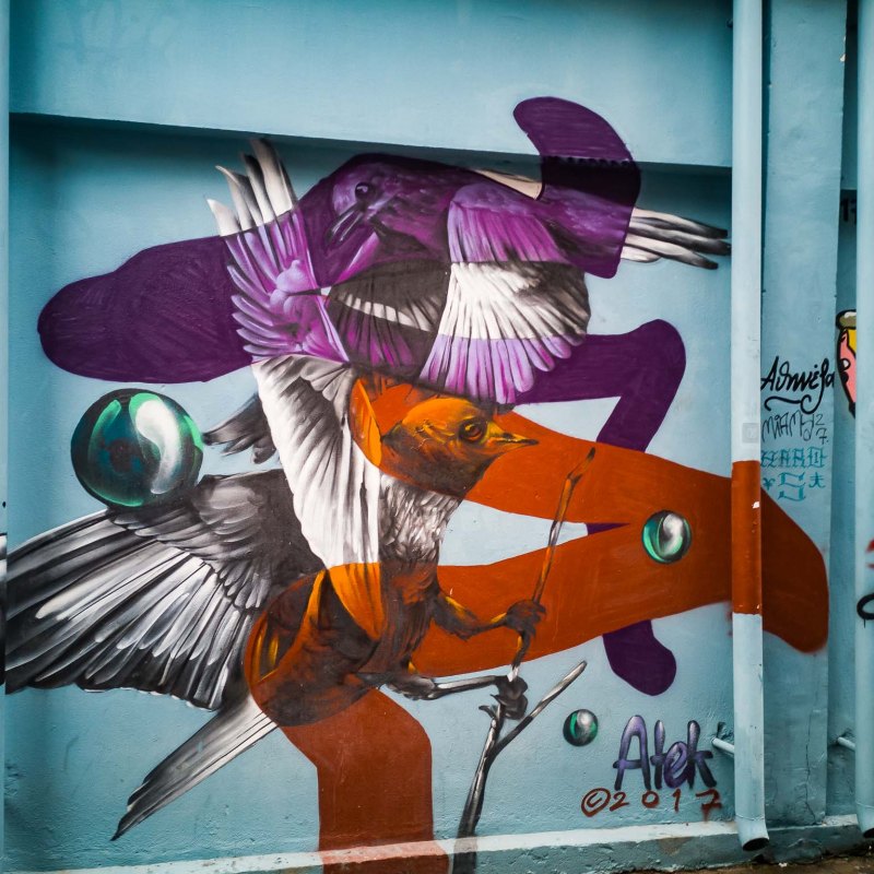 a person standing in front of a building