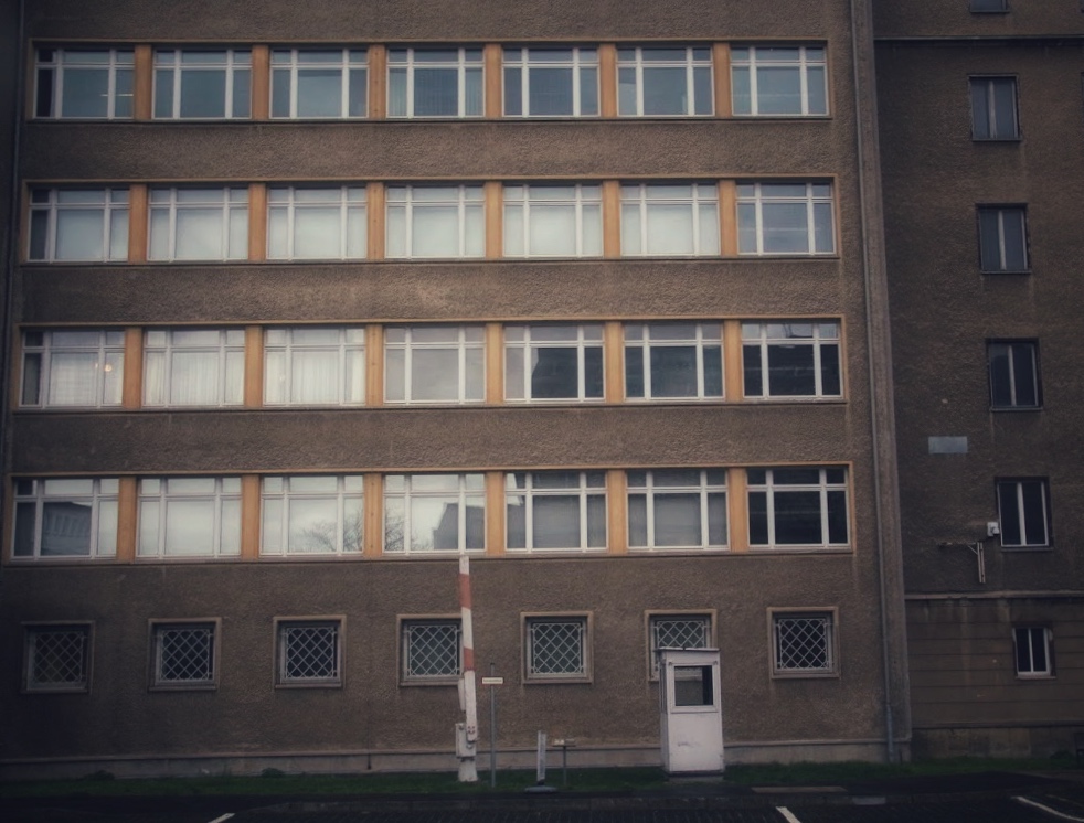 Wachhäuschen in der ehemaligen Stasi-Zentrale