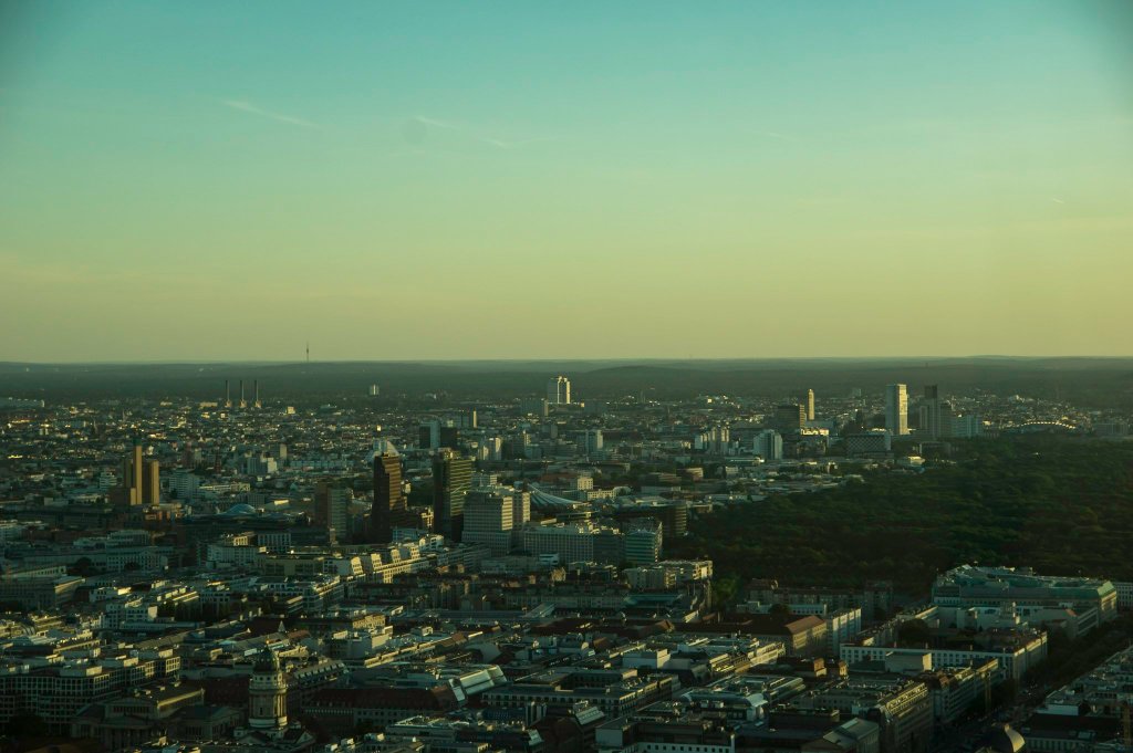 Berlin von oben, Blick auf den Potsdamer Platz und die City West mit