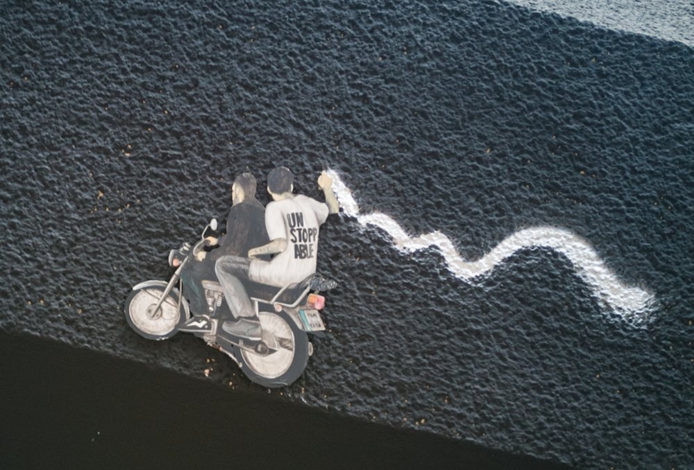 Street Art motorbike