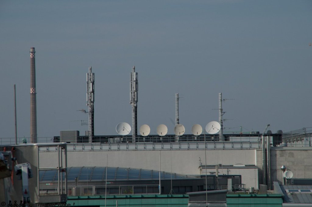 a large ship in the background