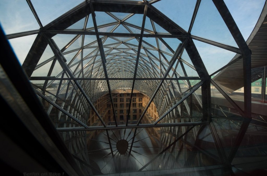 a large metal tower
