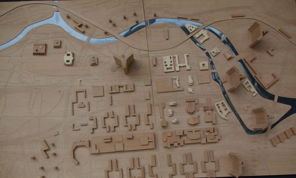 a map of a wooden cutting board