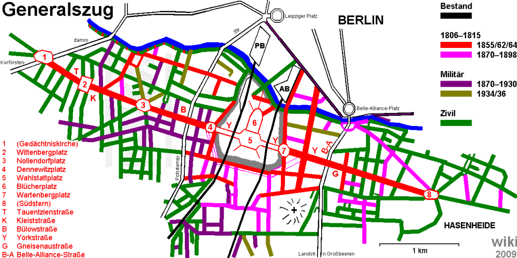 Generalszug vom Breitscheidplatz zum Südstern (Quelle: von SHZ.de - Eigenes Werk, CC BY-SA 3.0)