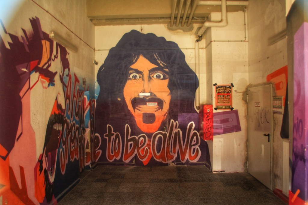 Frank-Zappa-Graffiti Orwo-Haus