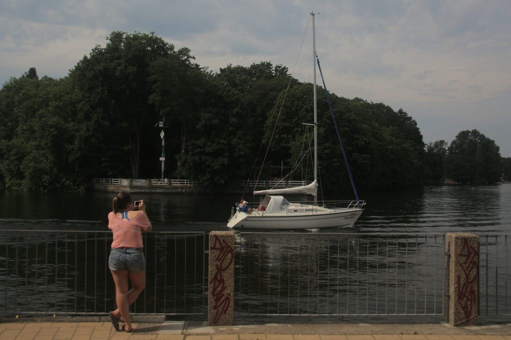 Blick auf die Müggelspree am Spreetunnel