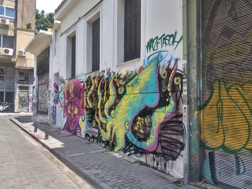 Graffiti Krake Athen