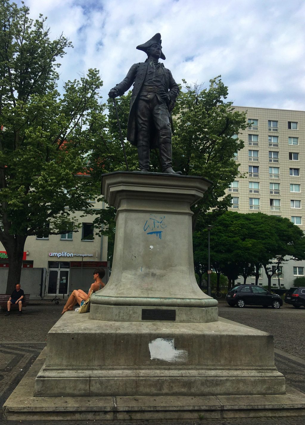 Denkmal Friedrich II. auf dem Marktplatz in Friedrichshagen