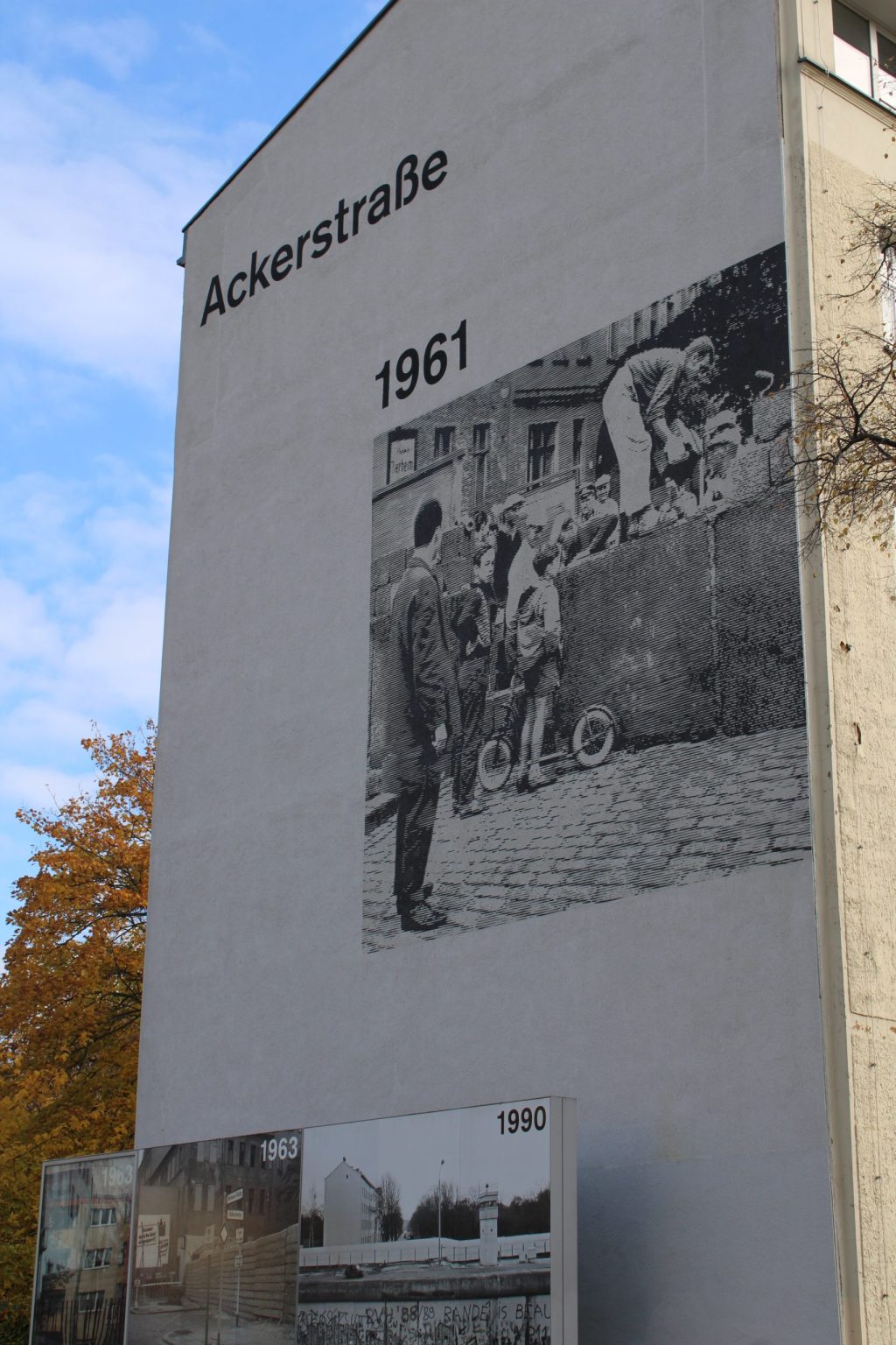 Berliner Mauertour - Bernauerstraße Brandmauer