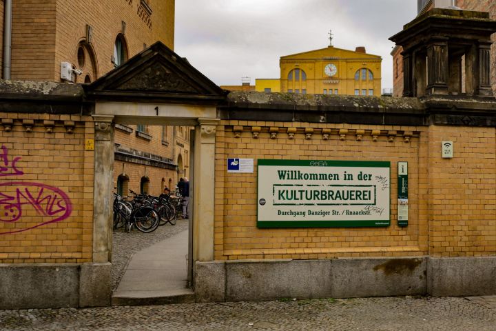 a sign on the side of a building